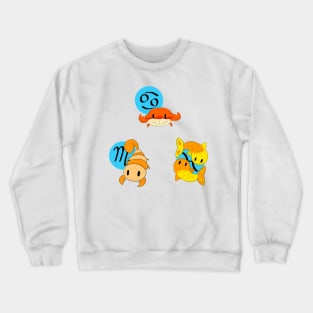 Water Star Signs of the Zodiac Crewneck Sweatshirt